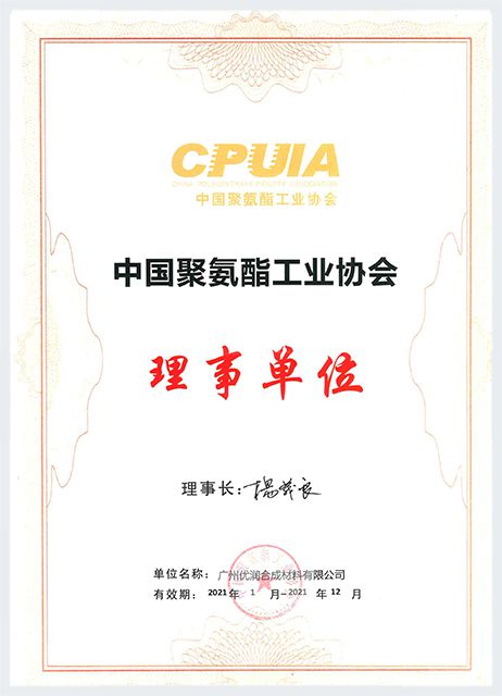 Council Member of China Polyurethane Industry Association